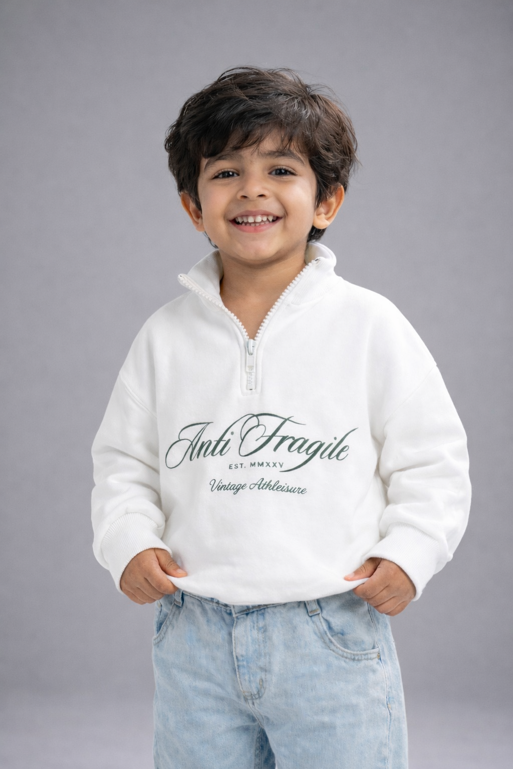 "Unseasonal White" Quarter Neck
